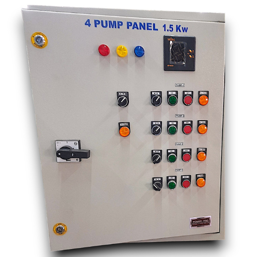 Water Transfer Pump Control Panels (Sump To OHT Filling) 4 Pump Panel +PL thumbnail 2